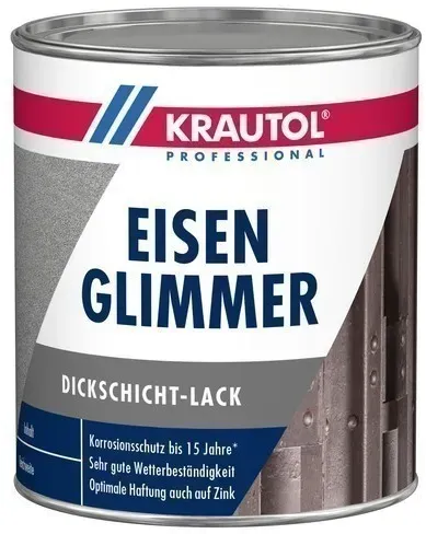 KRAUTOL EISENGLIMMER | Dickschichtlack - RAL9007 Graualuminium - 2,5ltr