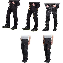Reis FORECO-T BJS62 Arbeitshosen Männer, Arbeitshose, Schnittschutzhose, Arbeithose Herren, Schwarz Hellgrau, 62 Größe