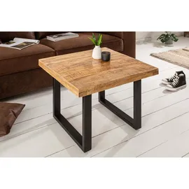 invicta interior gmbh & co. kg Couchtisch IRON CRAFT Braun Mangoholz 60 x 45 x 60 cm