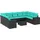 vidaXL Gartensofa-Set 10-tlg. schwarz