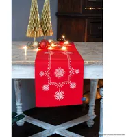 Vervaco PN-0155278 Kit de bordado bedruckter Tischläufer Kreuzstichset, Baumwolle,