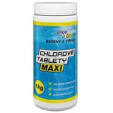 Schwimmbadchemikalien, Chlortabletten MAXI, 1 kg, SILCO