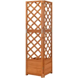 vidaXL Eck-Spalier mit Pflanzkasten 40 x 40 x 150 cm Grau