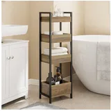 SoBuy Badregal Standregal mit 3 Ablagefächern Badezimmerschrank Nischenregal 28x90x20cm FRG226-H-F (20 x 28 x 90 cm)