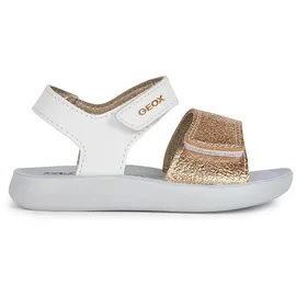 GEOX B Lightfloppy Sandal Weiß Gold 23