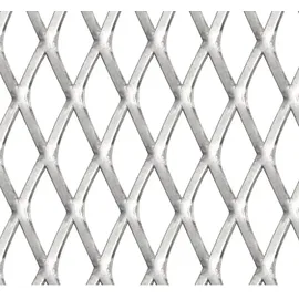 vidaXL Gittermatte Streckmetall 50 x 50 cm Silber