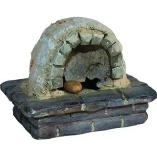 Unbekannt Krippenzubehör Steinofen, Länge 11cm Breite 7,5cm Höhe 9cm