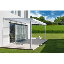 Gutta Terrassendach Premium 309 x 306 cm weiß / Polycarbonat klar