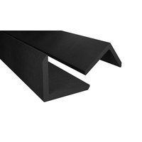 Endorphin Terrassendielen ® WPC Abschlussleisten 10er Set Anthrazit 110cm Winkelprofil 5,5 x 4,5, BxL: je 5.5x110.0 cm grau