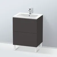 Duravit L-Cube Waschtischunterschrank, 2 Auszüge, LC662508080,