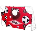 NILS CAMP Fußballtor Weiß/Rot BR240P