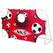 NILS CAMP Fußballtor Weiß/Rot BR240P