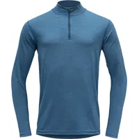 Devold Breeze Merino 150 Zip Neck blue melange