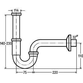 Viega Röhrengeruchverschluss Plus 5611.5 Siphon