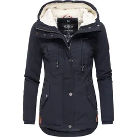 Marikoo Damen warme Winterjacke mit Kapuze Bikoo blau, Gr. XS - XS