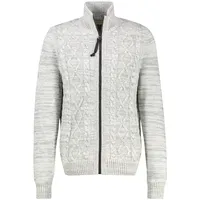 LERROS Strickjacke mit Kabelstrickmuster - Broken white melange) - XXL