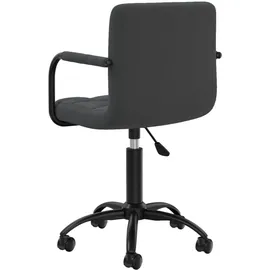 vidaXL Bürostuhl Drehbar Samt Schwarz