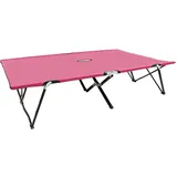 Doppelliege Gartenliege Strandliege Klappbare Sonnenliege Campingliege Rosa