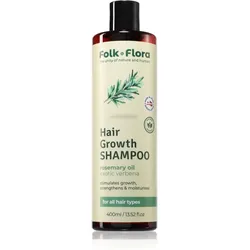 Folk & Flora Verbena hydratisierendes Shampoo zur Unterstützung des Haarwachstums 400 ml