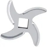 SALALIS Fleischwolf Klinge, Edelstahl Fleischwolf, solide und langlebig, einfach zu ersetzen, verwendet Ersatzteile für Mühle und Küche Fleischschneider, Kreuzmesser(32#)