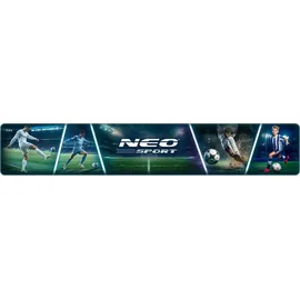 Neo-Sport Fußballtor Fußball Tor für Kinder und Erwachsene Mit Schutzhülle 300 x 200 x 120 cm Schwarz