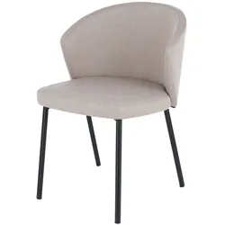 Stuhl Mila mit Stoffbezug, Beige