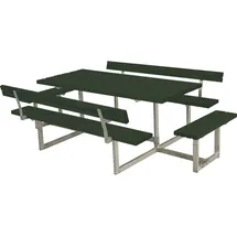 Plus Garten-Essgruppe »Basic« Kombimöbel + Anbau und 2 Rückenlehnen, (1-tlg), 260x184x75/45 cm grün