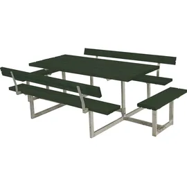 Plus Garten-Essgruppe »Basic« Kombimöbel + Anbau und 2 Rückenlehnen, (1-tlg), 260x184x75/45 cm grün