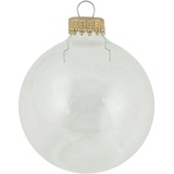 Krebs Glas Lauscha Weihnachtsbaumkugel »CBK70001, Weihnachtsdeko, Christbaumschmuck, Christbaumkugeln Glas«, (Set, 8 St.), farblos