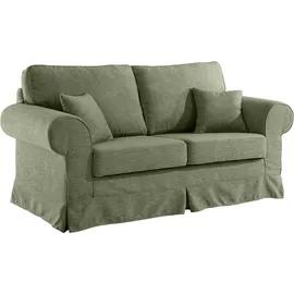 Home Affaire 2-Sitzer HOME AFFAIRE "Shadmoor", grün, B:188cm H:102cm T:92cm, 100% Polyester, Sofas, Hussenoptik, in uni oder mit Blumendruck