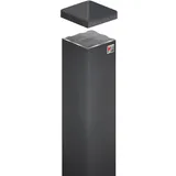 KM Zaun Zaunpfosten 7 x 7 x 90 cm anthrazit