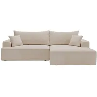 GRAINGOLD Ecksofa L-Form Rechts) California mit Schlaffunktion Bettkasten -
