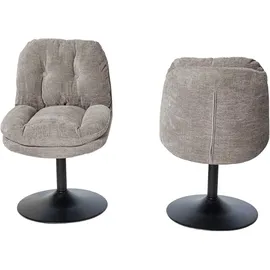Jahnke Schalenstuhl KISS TWIST DUO Polyester palladiumgrau 2er Set