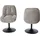 Jahnke Schalenstuhl KISS TWIST DUO Polyester palladiumgrau 2er Set