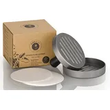 Buddy's · BBQ · ESTD.2018 · Burgerpresse Ø 12 cm Aluminium silberfarben