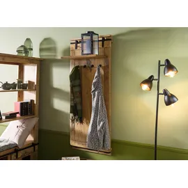 Massivmoebel24 Wandgarderobe Railway 59 x 32 x 145 cm Beige