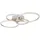 GLOBO Kendy 1 LED geschwungen Nickel matt