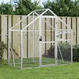 vidaXL Voliere Silbern 179x100x185 cm Aluminium