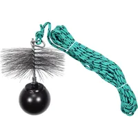 TRIZERATOP Kaminbesen Schornsteinbesen SET 10 m 175 mm 1,8 kg Metall