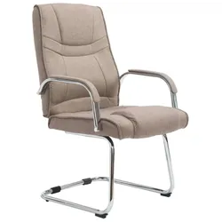 CLP 2er Set Freischwinger Attila Stoff taupe