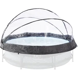 Poolverdeck EXIT "multifunktionale Abdeckung zum Aufklappen", transparent, B:320cm H:160cm T:320cm, Polyvinylchlorid (PVC), Verdecke, geeignet für Framepools