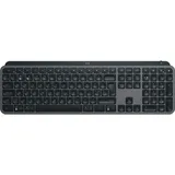 Logitech MX Keys S, Graphite, schwarz, LEDs weiß, Logi Bolt, USB/Bluetooth, UK (920-011584)