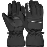 Reusch Kinder Fingerhandschuhe Alan Junior warm, Winddicht, extra atmungsaktiv, 5, schwarz-weiss