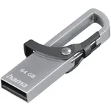 Hama FlashPen Hook-Style 64GB grau