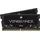 Corsair Vengeance SODIMM 16GB (2x8GB) DDR4 2666MHz CL18 Speicher für Laptop/Notebooks (Unterstützung für Intel Core i5 und i7 Prozessoren der 6. Generation) Schwarz, CMSX16GX4M2A2666C18, 16 GB (2 x 8 GB)