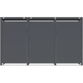 Westmann Mülltonnenbox Varius 3 198 x 116 cm grau