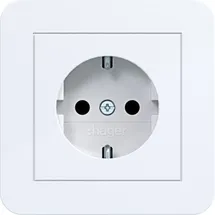 Hager Schuko-Steckdose Lichtweiß 2 St.