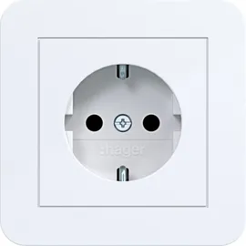 Hager Schuko-Steckdose Lichtweiß 2 St.