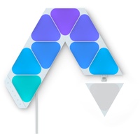 Nanoleaf Shapes Mini Triangle Starter Kit, 9 Smarten Dreieckigen Mini LED Panels RGBW - Modulare WLAN 16 Mio. Farben Wandleuchte Innen, Musik & Bildschirm Sync, Funktioniert mit Alexa, Deko & Gaming