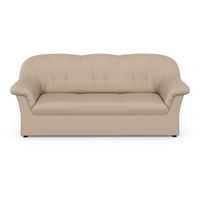 2,5-Sitzer DOMO COLLECTION "Pegnitz" Sofas Gr. B/H/T: 185cm x 82cm x 82cm, Microfaser, mit Wellenunterfederung, beige